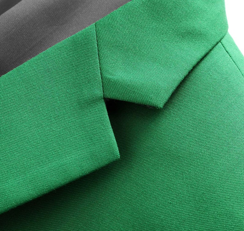 UNINUKOO Mens Suit Jacket Slim Fit Sport Coat 1 Button Notched Lapel Casual Fashion Dress Blazer for Men US Size 42 Apple Green - Image 4